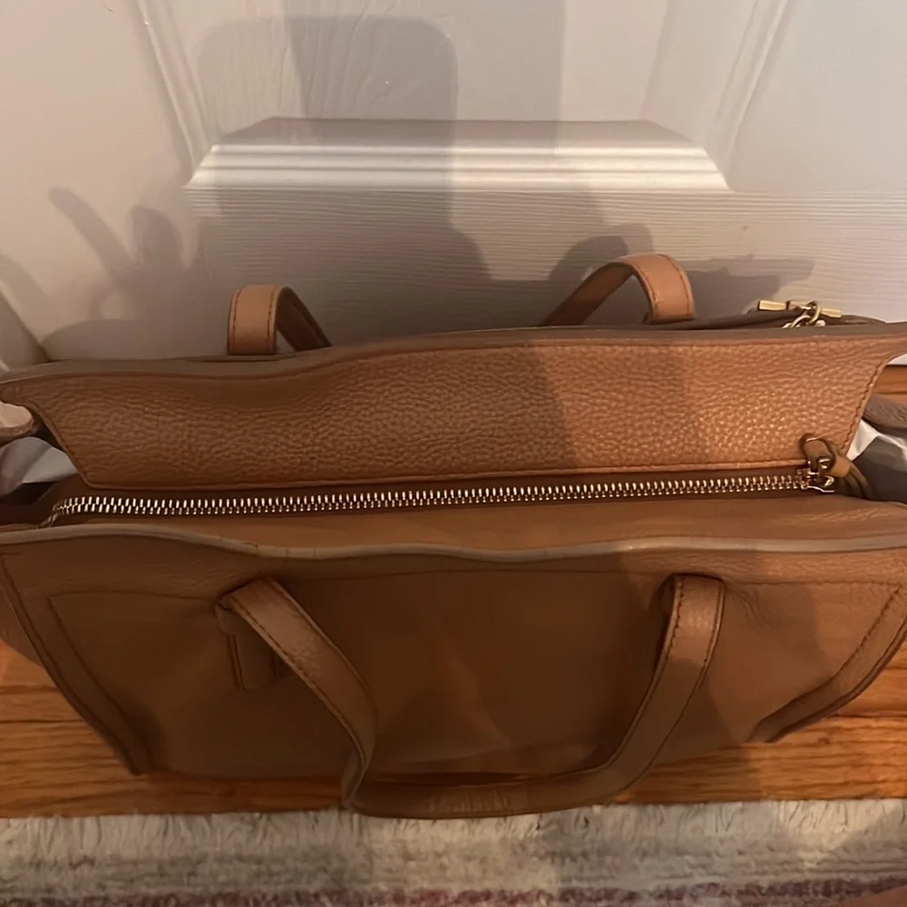 SALVATORE FERRAGAMO
Ladies Double Handle Gancini Tote - Beige - Picture 9 of 11